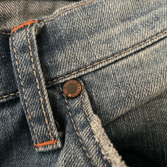 Anthropologie Free People Freedom of Choice Bootcut Low Rise Blue Jeans - Picture 4 of 10